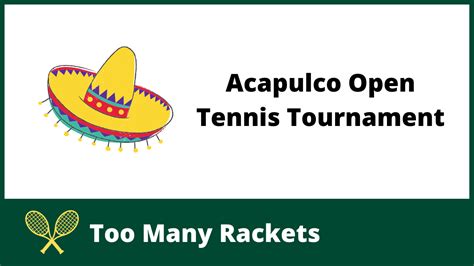 acapulco open draw|Acapulco 2024: Mens draw, schedule, players, prize。